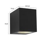 چراغ دیواری مکعب یک طرفه هالوژن خور GU10(کد: 112/1)