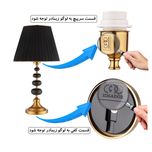 آباژور رومیزی زیمادور مدل روشا کد KT-B