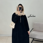 پیراهن عبایی مخمل کبریتی رستا