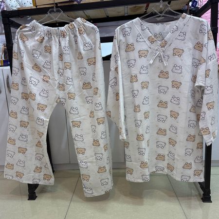 ست لباس خواب نخی دو تیکه کد1