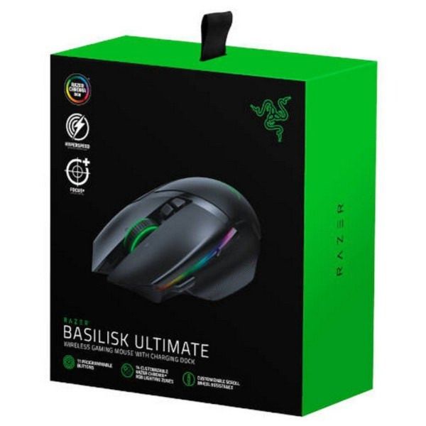 ماوس بی سیم مخصوص بازی ریزر مدل Basilisk Ultimate به همراه پایه شارژر
