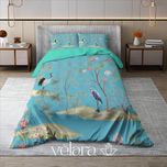 سرویس روتختی پارچه ترک برند ولارا طرح گلوگیاه کد R 307