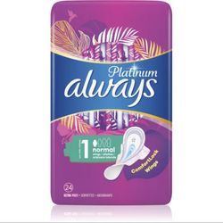 نوار بهداشتی بالدار پلاتینیوم سایز متوسط نرمال بسته  20عددی آلویز Always Platinum