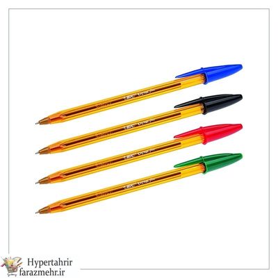 خودکار بیک (BIC ) مدل کریستال فاین قطر نوشتاری 0.8 رنگبندی ( آِّبی-مشکی-قرمز-سبز)