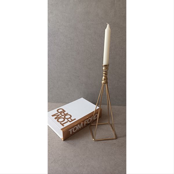 جا شمعی فلزی طرح روشنا