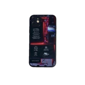 کاور قاب موبایل طرح برد مدار 3D قرمز