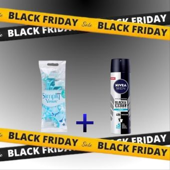 پک اصلاح مردانه ژیلت و نیوآ ویژه بلک فرایدی BlackFriday بسته 2 عددی