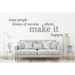 استیکر چوبی آرتافرین طرح "some people dream of success others make it happen"
