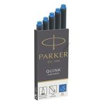 کاتریج (فشنگی) خودنویس پارکر (Parker) بسته 5 تایی رنگبندی ( مشکی -آبی -آبی فیروزه ای -سرمه ای )