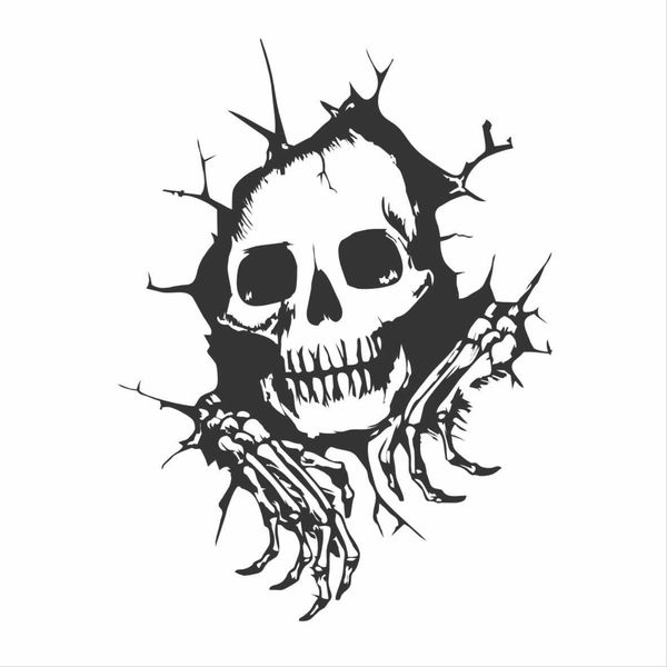 برچسب بدنه خودرو طرح اسکلت کد َA01