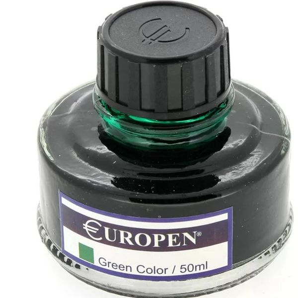جوهر خودنویس یوروپن ( Euroen) حجم 50 میلی لیتر رنگبندی ( آبی - مشکی - قرمز - سبز -بنفش-فیروزه ای -قهوه ای -زرد-نارنجی) )