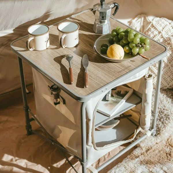 میز سفری تاشو نیچرهایک مدل CNH22JU031 سایز صفحه 45*45 سانتی متر