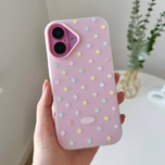 قاب آیفون خال خالی سیلیکونی پاستیلی🍓