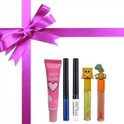 بسته آرایشی فانتزی دخترانه 5 عددی
