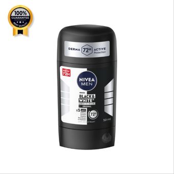 مام صابونی مردانه نیوآ Nivea اورجینال مدل Black and white invisible حجم 50 میل
