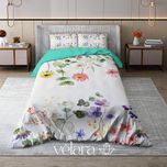 سرویس روتختی پارچه ترک برند ولارا طرح گل و گیاه کد R 181