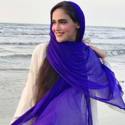 شال حرير و كرپ حرير