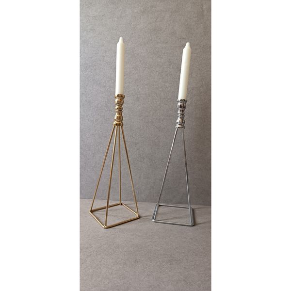 جا شمعی فلزی طرح روشنا