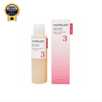 تونر اسنس روشن کننده نامبوزین Numbuzin اورجینال شماره 3 Super Glowing Essence Toner حجم 200 میل