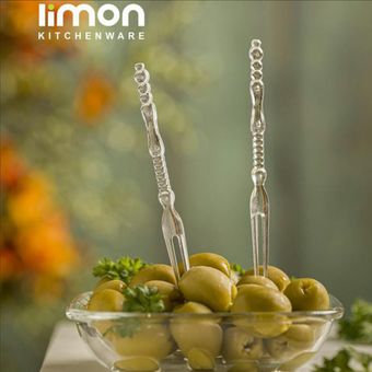 چنگال زیتون خوری لیمون کد fr43 بسته 20 عددی
