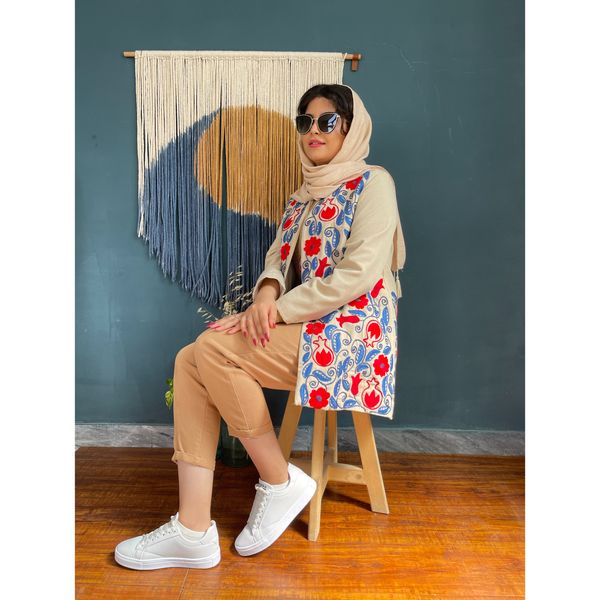 کت گلدوزی شده با دست کد C0501