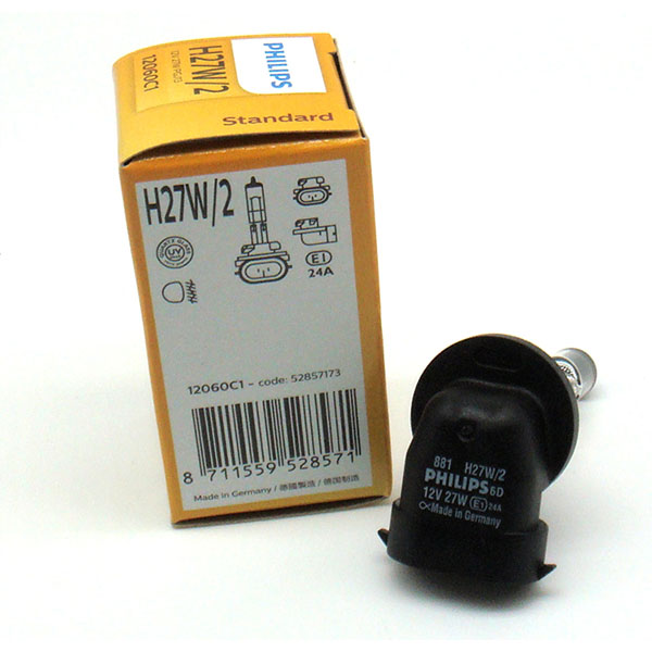 لامپ هالوژن گازی 881 چپقی پایه  H27 – فیلیپس