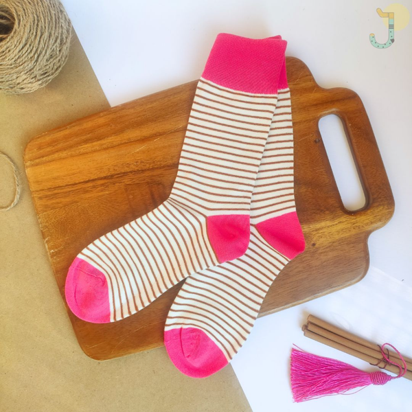 جوراب ساقدار زنانه طرح میکس فشن (1) برند وارداتی