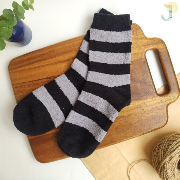 جوراب نیم ساق بوکله مردانه طرح رینگی پهن برند COCO & HANA