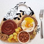 تخته سرو چوب طبیعی نقاشی شده مدل کلاسیک