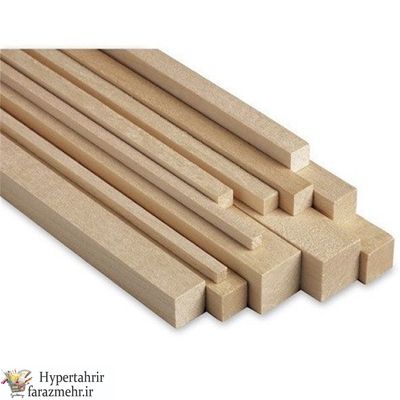 تیرک بالسا ( Balsa ) در ابعاد ( 2*4 - 1*2 - 3*3- 4*4 -5*5 -6*6- 8*8 - 10*10 ) میلیمتر