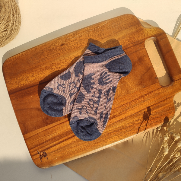 جوراب مچی ژاکارد زنانه طرح گیاه برند روپاپا