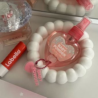عطر بیکینی طرح قلب لنکو Luenco رایحه پودر بچه حجم 50 میل