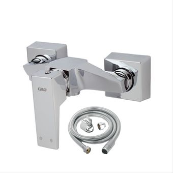 شیر سرویس بهداشتی کسری مدل کنکورد کروم به همراه شلنگ