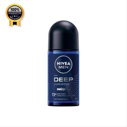 مام رول ضد تعریق نیوآ Nivea اورجینال Deep dark wood سری 72 ساعته بلک کربن