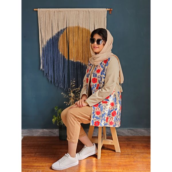 کت گلدوزی شده با دست کد C0501