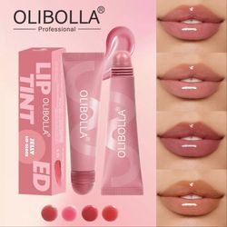 لیپ گلاس تیوپی ژله ای اولیبولا Olibolla اصلی آبرسان و محافظ لب در 4 شماره (Lip tint)