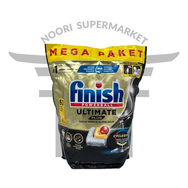 قرص ماشین ظرفشویی فینیش لیمویی 60 عددی