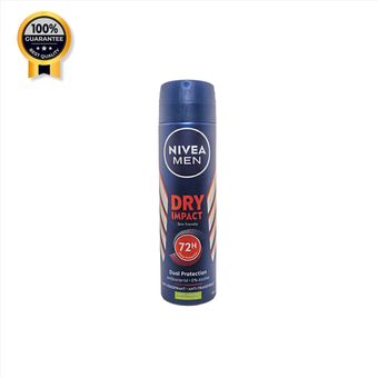 اسپری مردانه درای ایمپکت نیوآ Nivea اورجینال Dry impact 72h حجم 150 میل