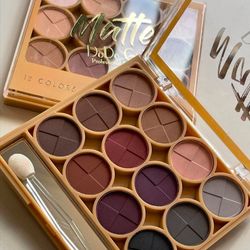 پالت سایه چشم مات دودوگرل Dodogirl اصلی 12 رنگ در 3 شماره