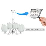 لوستر 10 شعله زیمادور مدل لیانا کد ZD-S-08