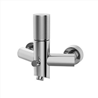 شیر دوش کسری مدل کراون رنگ کروم