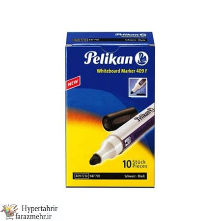 ماژیک وایت برد پلیکان نوک گرد کد 418F رنگبندی ( آبی- مشکی - قرمز - سبز )