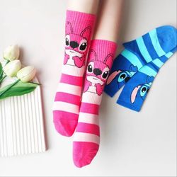 جوراب ساقدار نخ پنبه اسپرت استیج و آنجل دو رنگ