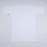 تیشرت حصیری یقه گرد رنگ سفید