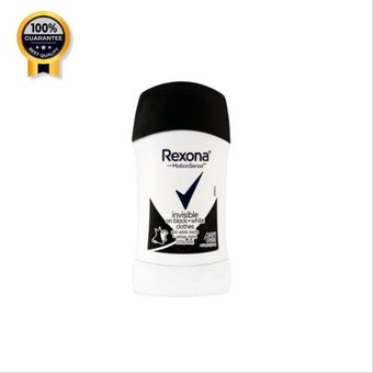 مام صابونی زنانه ضد زردی رکسونا Rexona اورجینال سری اینویزیبل لباس سیاه و سفید حجم 40 میل