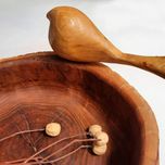 ظرف میوه خوری چوب طبیعی بادام