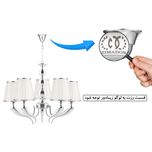 لوستر 5 شعله زیمادور مدل آلیسا کد ZD-S-10