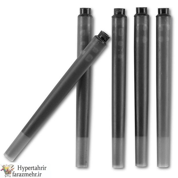 کاتریج (فشنگی) پلیکان (Pelikan)  بسته 5 تایی بلند رنگبندی ( آبی - مشکی )