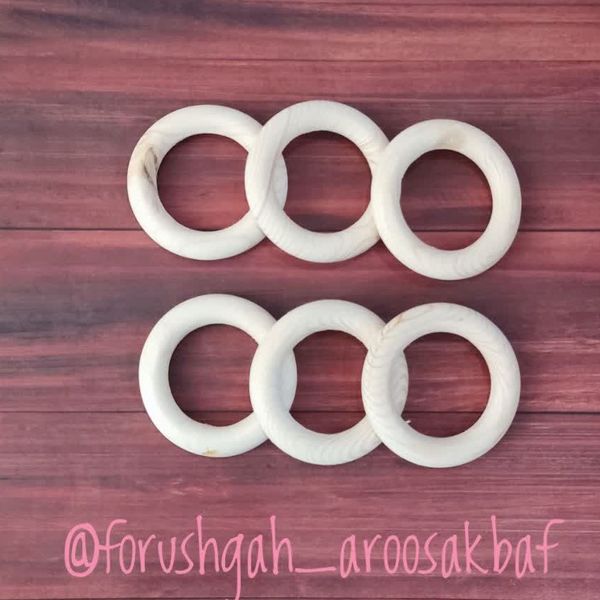 حلقه چوبی 7 سانت