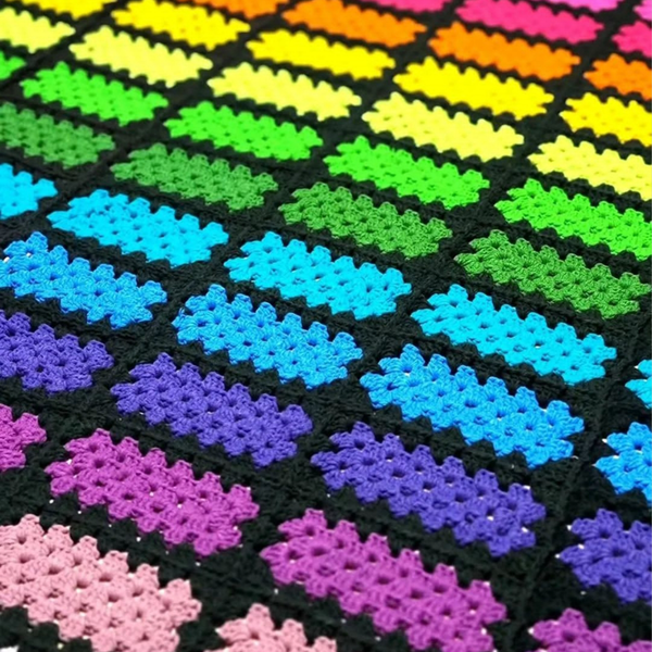 پتو/ شال مبل موتیف بافی مدل15